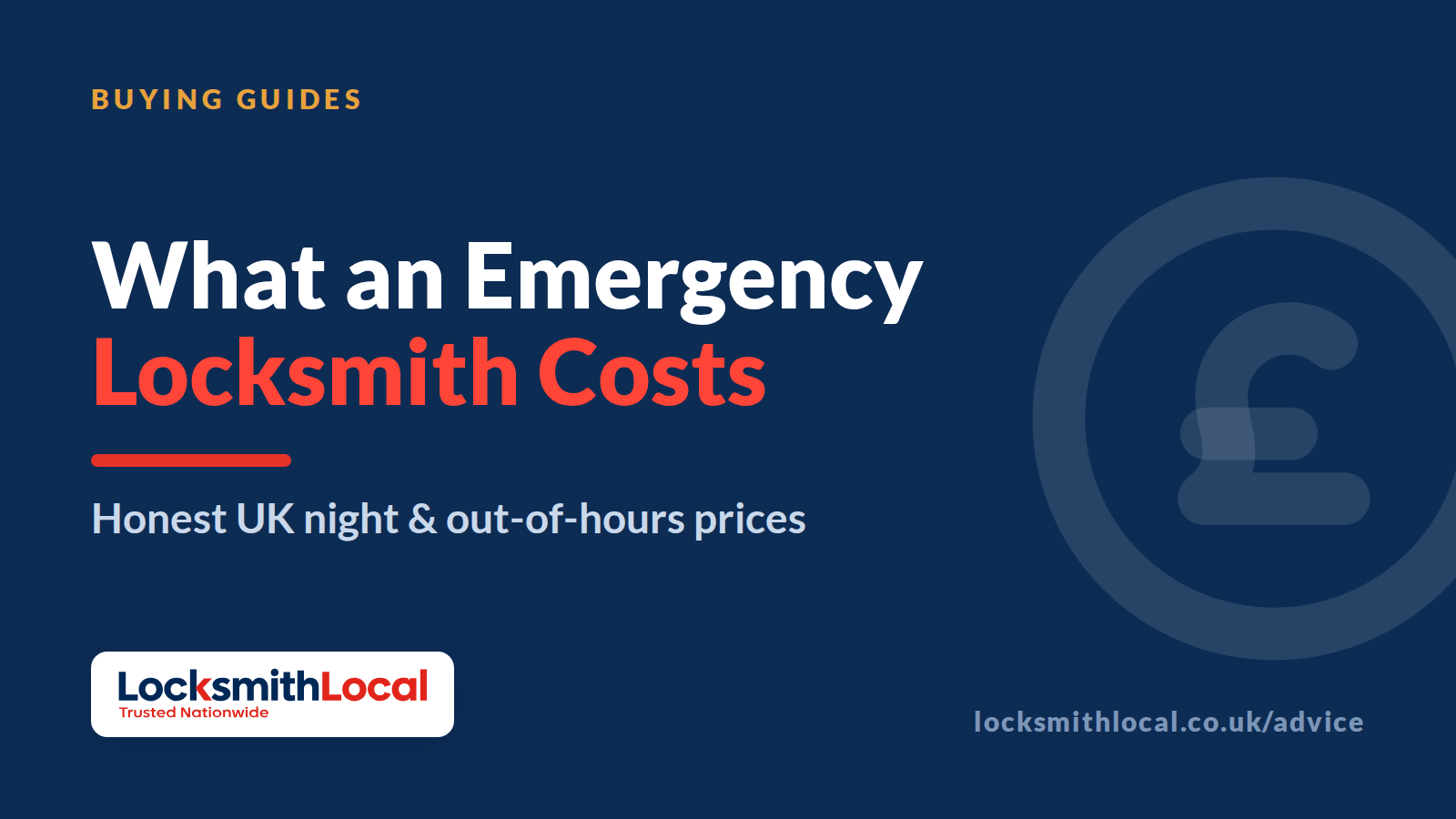 What Does an Emergency Locksmith Cost at Night? An Honest UK Guide