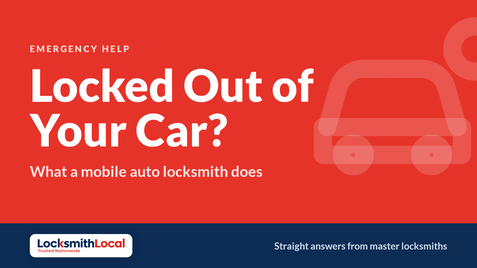 Locked Out of Your Car? What a Mobile Auto Locksmith Does