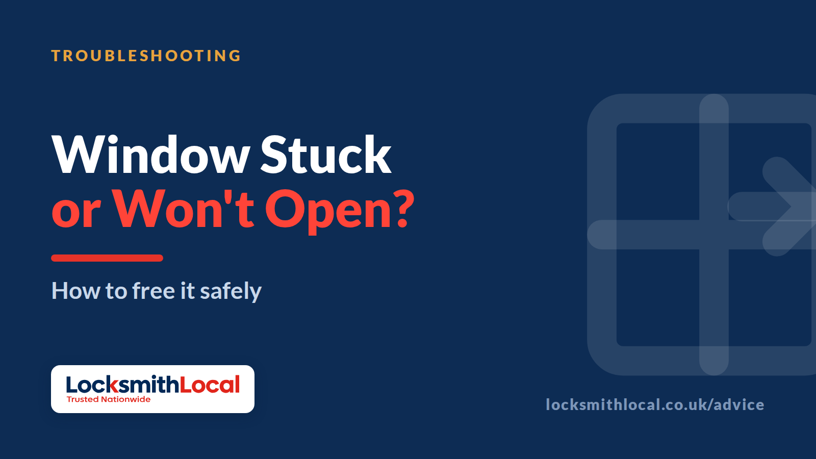 Window Stuck Shut or Won't Open? How to Free It Safely