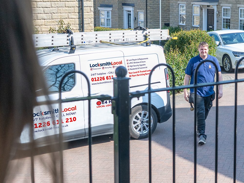 Terry's liveried locksmith van in Barnsley