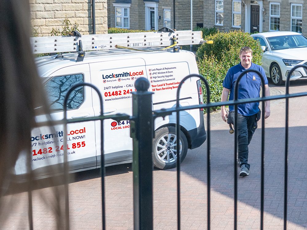 James's liveried locksmith van in Beverley
