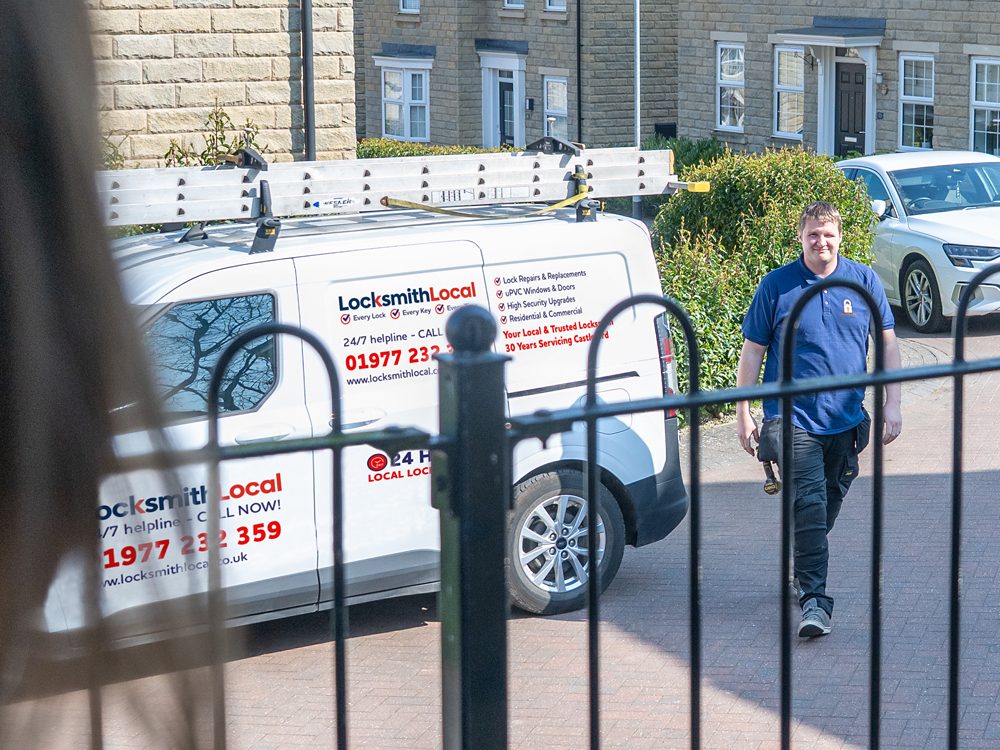James's liveried locksmith van in Castleford