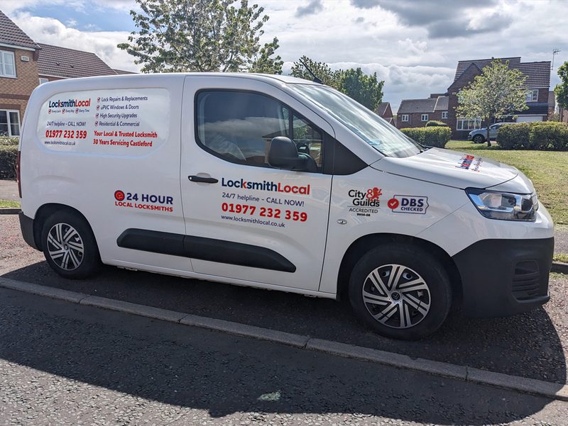 Keep an eye out for our expert local locksmith James and his LocksmithLocal van - proudly serving Castleford