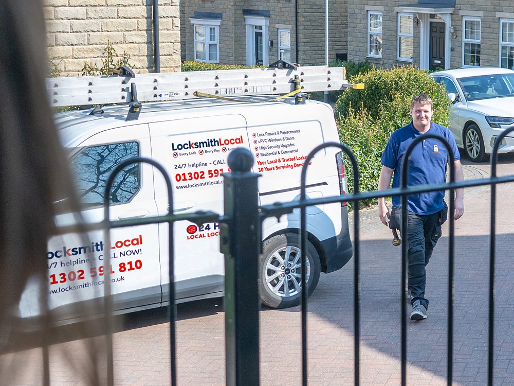 Jim's liveried locksmith van in Doncaster