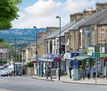 Shops in the centre of Cudworth