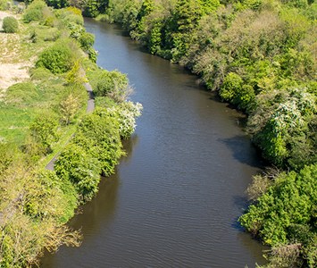 The River Don, which flows through Doncaster and the surrounding Don Valley