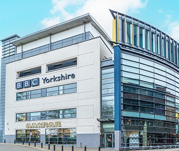 The BBC Yorkshire broadcasting centre in Leeds city centre