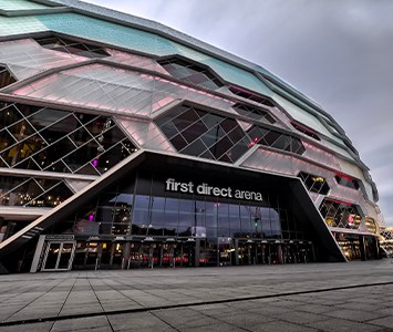 The first direct arena, the large concert and events venue in Leeds city centre