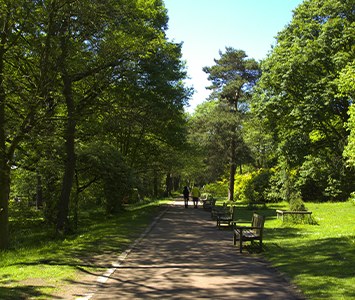Roundhay Park, one of the largest city parks in Europe, in Leeds