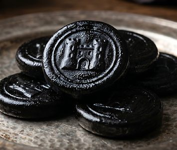 Pontefract Cakes, the small round liquorice sweets stamped with the town's castle that have been made in Pontefract for centuries