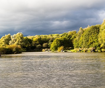 A lake in the Dearne Valley, part of the green landscape around Rotherham