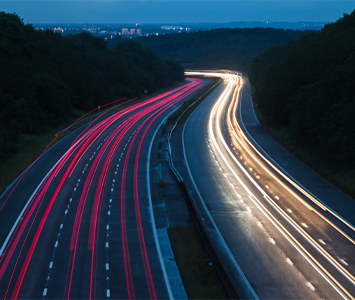 The M1 motorway, which passes close to Rotherham