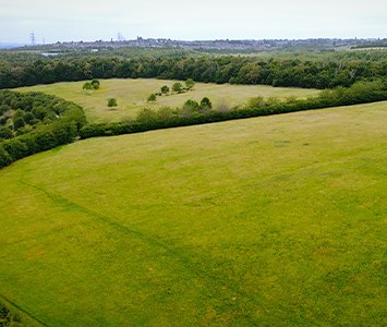 Fields in the Rother Valley, near Rotherham