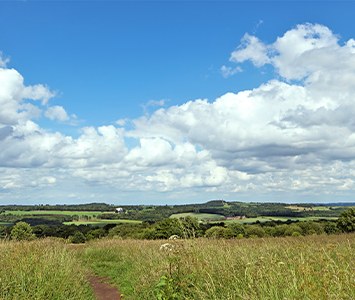 A view across open countryside near Rotherham