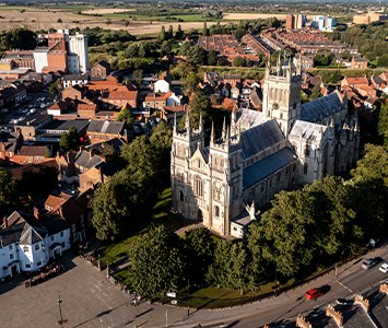 Selby Abbey, the great medieval abbey church in nearby Selby, one of the largest parish churches in Britain