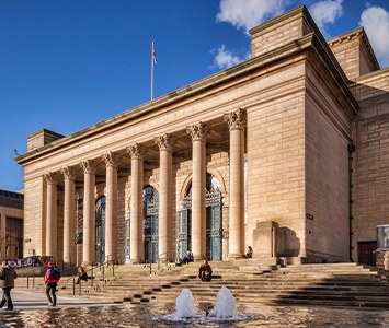 Sheffield City Hall, the Grade II* listed concert venue in the city centre