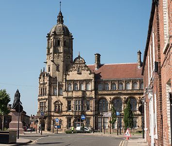 Wakefield's County Hall, the ornate Victorian former seat of the West Riding County Council, in the city's Civic Quarter