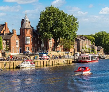 Boats on the River Ouse in York