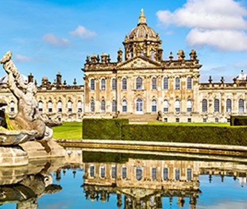 Castle Howard, the grand 18th-century stately home in the countryside near York