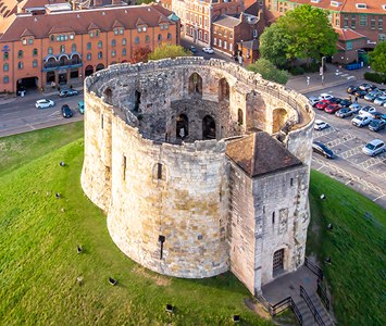 Clifford's Tower, the medieval keep of York Castle