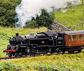 A heritage steam locomotive, reflecting York's rich railway history