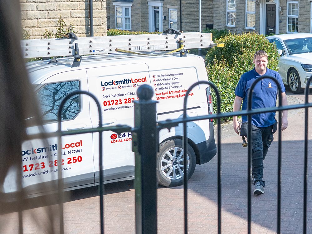 Danny arriving to help in Scarborough