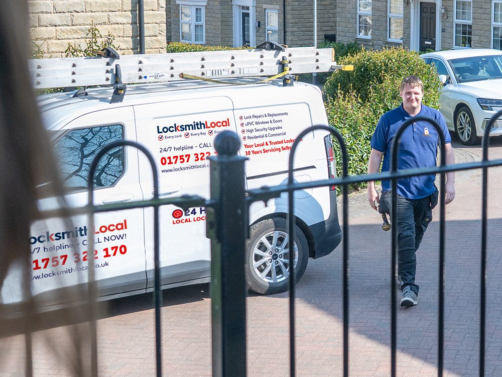 James's liveried locksmith van in Selby