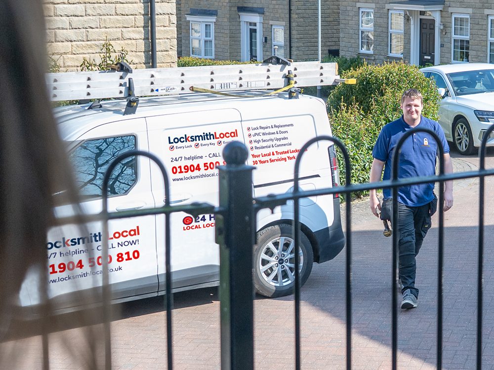 Jim's liveried locksmith van in York