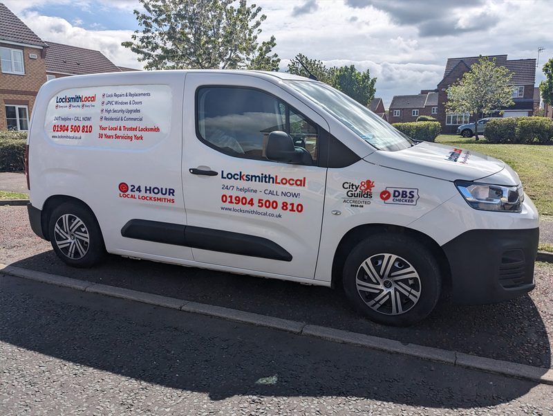 Keep an eye out for our expert local locksmith Jim and his LocksmithLocal van - proudly serving York